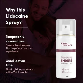 Man Matters Endure Delay Spray for Men Helps Long Last And No Side Effects